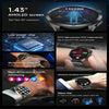 ET485 1.43 inch Color Screen Smart Watch Silicone Strap, Support Bluetooth Call / Micro-physical Examination(Silver)