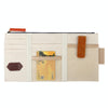 Multi-functional Auto Car Sun Visor Sunglass Holder Card Storage Holder Inner Pouch Bag(Khaki)