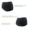 Bamboo Fiber Women Period Panties 4-Layer Mid Waist Leak-proof Menstrual Underwear, Size: XXL(Red)