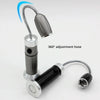 Multi-functional with Magnet Charging Rotary Zoom Turn Work Light Glare Flashlight, XPE Dry Battery(Silver)