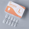10pairs Of 100pcs/Box Frosted False Nails Artificial Tip, Shape: Short Square Circle L