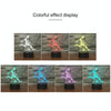 Play Football Black Base Creative 3D LED Decorative Night Light, USB with Touch Button Version