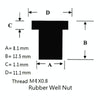 20 in 1 M4 Universal Motorcycle Windshield Brass Nuts