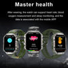 HAMTOD GW55 2.02 inch Screen IP68 Waterproof Smart Watch, Support Bluetooth Call / Heart Rate(Silver Frame)