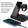 For Samsung Galaxy Watch B18 4 in 1 Mobile Phone / Earphone Universal Foldable Wireless Charger(Black)