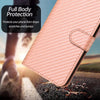 For Xiaomi Redmi K70 / K70 Pro YX0070 Carbon Fiber Buckle Leather Phone Case with Lanyard(Pink)