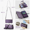 For Samsung Galaxy S25+ 5G CaseMe C36 Card Slots Zipper Wallet RFID Anti-theft Leather Phone Case(Purple)