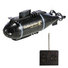 Children 2.4G Electric Six-Way Mini Submarine Model Boy Playing In Water Remote Control Boat Nuclear Submarine(Black)