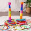 Night Market Stall Detachable Throwing Hoop Toys Children Parent-Child Games, Spec: 2 Towers 30 Circles