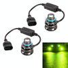 1 Pair 9005 27W / DC12V Car Aluminum Alloy Flashing LED Headlight (Lime Green)