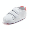 D0735 PU Leather Soft Soled Slip-On Baby Walking Shoes, Size: 13cm(Redtail)