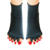 Massage Five-finger Socks Thickened Open-toed Socks, Color: Navy