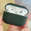 For AirPods 4 Carbon Fiber TPU Frosted Earphone Protective Case(Green)