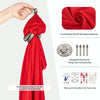 Kids Elastic Hammock Indoor Outdoor Swing, Size: 1.5x2.8m (Red)