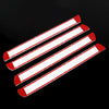 4 PCS Universal Car Auto Plastic Wrap Rubber Front Rear Body Bumper Guard Protector Strip Sticker