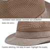 Summer Jazz Hat Mesh Breathable Sunscreen Hat, Size: Large 59-60cm(Black)