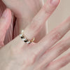 Ladies Light Luxury Pearl Butterfly Opening Adjustable Combination Ring, Specification:J3274