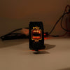 Car Waterproof Dual USB Charger DC12-24V 3.1A, with LED Indicator Light(Orange Light)