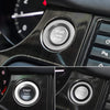 Car Engine Start Key Push Button Ring Trim Metal Sticker Decoration for Land Rover/Jaguar (Silver)