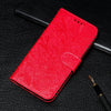 For Samsung Galaxy A32 4G Lace Flower Embossing Pattern Horizontal Flip Leather Case with Holder & Card Slots & Wallet & Photo Frame(Red)