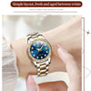 OLEVS 7003 Women Multifunctional Waterproof Mechanical Watch(Gold + Blue)