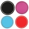 Car Universal Diamond Honeycomb Water Coaster Car Anti-Slip Mat(Black White Diamond)