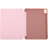 For iPad Air 2022 / 2020 10.9 Silicone 3-Folding Full Coverage Leather Case(Rose Gold)