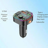 Q6 Car Bluetooth FM Transmitter Dual USB 3.1A Quick Charge Ambient Light