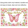 1.5m X 1m Butterfly Pattern Photography Backdrop Birthday Party Decoration Background Cloth(MDT10216)