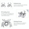 S925 Sterling Silver Eight-legged Spider Ear Studs Women Earrings