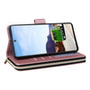 For Samsung Galaxy A53 5G Nine-card Slots Zipper Wallet Bag Leather Phone Case(Rose Gold)