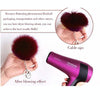 Simple Key Chain Fur Ball Pompon Keychain Pompom Artificial Rabbit Fur Animal Keychains for Woman Car Bag Key Rings(light gray)