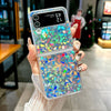 For Samsung Galaxy Z Flip4 5G Transparent Edge PC Folding Phone Case(Northern Lights)