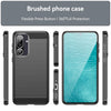 For Samsung Galaxy F56 5G Carbon Fiber Brushed Texture TPU Phone Case(Black)