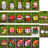 5pcs Christmas Decorations Resin Crafts Gifts Home Decorations Small Ornaments, Style: Red Gift