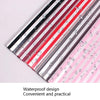 Two-Color Stripes Flower Wrapping Paper Waterproof Gift Wrapping Paper(Black)