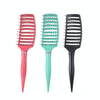 Fluffy Rib Comb Massage Comb(Green Tip Handle)