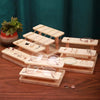 Solid Wood Splicing Eyeglasses Jewelry Display Stand Doll Hand Made Display Rack, Style: 4 Layers