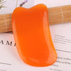 Resin Scraping Sheet Massage Facial Tendon Stick Beauty Salon Shave Board Acupuncture Pen, Color Classification: Resin Yellow Ingot Board