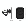 CW12 15W Max QI Standard Magnetic Wireless Charging Car Holder(Black)