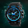 SKMEI 1155B Multifunctional Men Outdoor Sports Noctilucent Waterproof Large Dial Wrist Watch(Red)