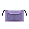 Stroller Storage Hanging Bag Multifunctional Large Capacity Stroller Bag(Linen Purple)