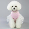 Cotton Rabbit Pet Skirt, White, XL - Cat & Small Dog Summer Dress