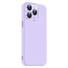 For iPhone 11 Pro Max Nano Lens Cover Liquid Silicone Phone Case(Light Purple)