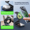 DUZZONA W21 Qi2 15W 3 in 1 Magnetic Wireless Charger Stand(Black)