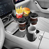 A09 Car Drink Water Cup Holder 360 Degree Rotating Dinner Plate(Black)