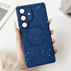 For Samsung Galaxy S25+ 5G Starry Sky TPU Shockproof MagSafe Phone Case(Dark Blue)