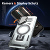 For Samsung Galaxy A15 Shield Frame Holder MagSafe Phone Case(Grey)