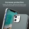 For iPhone 12 Carbon Fiber Series IMD Phone Case(Grey)