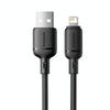 Baseus Silky Series 1m 2.4A USB to 8 Pin Fast Charging Cable(Black)